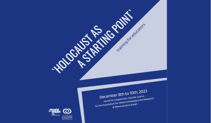 “Holocaust as a Starting Point”